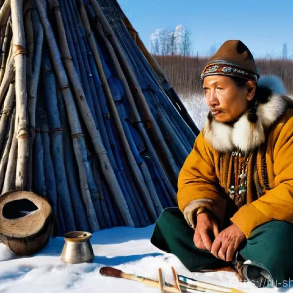 무속을 연구하는 학자들 - **A Russian ethnographer diligently documenting traditional Siberian shamanism.**
* **Descript...