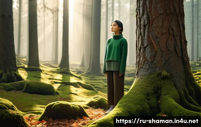 무속과 자연 신앙 - **Prompt 1: "Siberian Forest Immersion"**
    "A serene young woman, dressed in modest, warm, earthy...